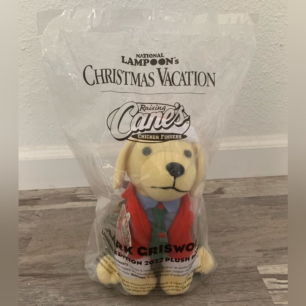 Raising Cane’s Limited Edition 2022 National Lampoon's Christmas Vacation dog.
